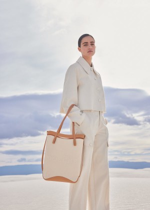 Torby Tote Polène Ilo - Edition Tan | QFHPK-7052