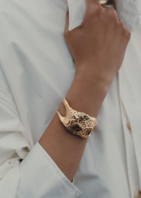 Bransoletki Polène Eroz Cuff - Edition 24 Carat Gold Gilded | OTZRL-6021