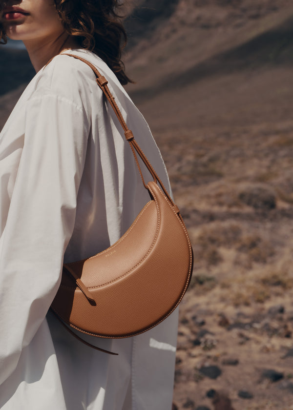 Torba Crossbody Polène Numéro Dix - Edition Textured Camel | SMDBG-5820