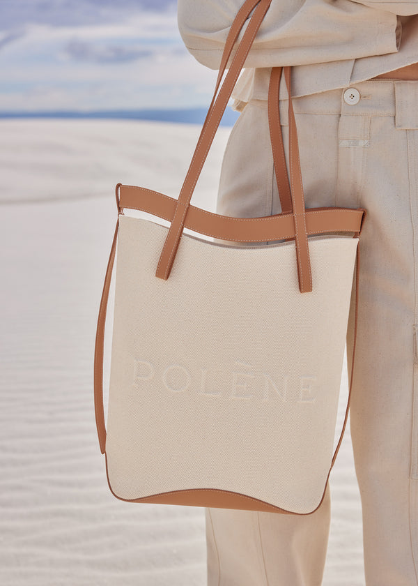 Torby Tote Polène Ilo - Edition Tan | QFHPK-7052